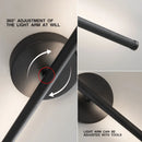 Axyaa Rotatable Black Wall Sconce Light for Living Room Bedroom - Modern Interior Fixture