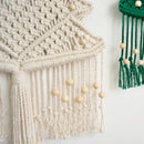 Axyaa Macrame Christmas Tree Wall Hanging Farmhouse Xmas Decor