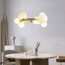 Luxury Glass Ball Ring Chandelier by Axyaa: Adjustable Suspension Lamp with G9 Bulb
