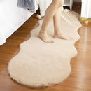 Axyaa Plush Faux Rabbit Fur Carpet: Modern Living Room & Kids Bedside Rug