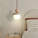 Axyaa Yellow Stone Glass Ball LED Pendant Light Modern Nordic Hanging Lamp