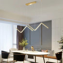 Nodic Gold LED Pendant Chandelier by Axyaa for Indoor Decor & Lighting