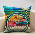 Retro Oil Painting Pattern Pillow Case 45x45cm for Home Sofa Decor - Axyaa
