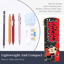 Axyaa Mickey Minnie Leather Pencil Case: Big Capacity School Supplies Pen Box