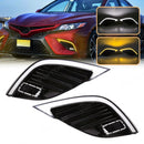 Axyaa LED Daytime Running Lights Fog Headlights for Toyota Camry SE XSE