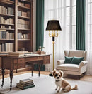 Axyaa Nordic Luxury Crystal Floor Lamp for Bedroom - Retro Villa Design