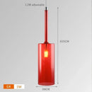 Axyaa Glass Chandelier LED Pendant Light for Modern Restaurant Bar Decor