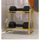 Axyaa Gold Makeup Organizer Shelf: Countertop & Wall-Mounted Cosmetic Storage Rack