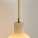 Axyaa White Marble Shade LED Pendant Light - Japanese Style Hanging Lamp