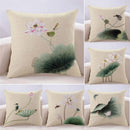 Lotus Cushion Cover by Axyaa: Stylish Home Decor Pillowcase for Living Room, Car, and More