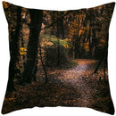 Axyaa Vintage Forest Pattern Pillow Case - Designer Sofa Cushion Cover