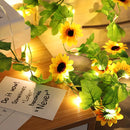 Axya Solar Sunflower Festoon Fairy Lights for Outdoor Garden Decoration