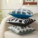 Axyaa Geometric Jacquard Pillowcase Decor Home Sofa Throw Cushion Cover 48x48cm