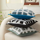 Axyaa Geometric Jacquard Pillowcase Cojines Sofa Cushion Cover 48x48cm