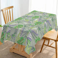 Axyaa Tropical Leaf Tablecloth: Stain Resistant, Antifouling for Home Dining or Coffee Table