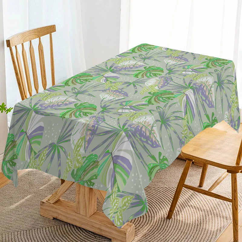 Axyaa Tropical Leaf Tablecloth: Stain Resistant, Antifouling for Home Dining or Coffee Table