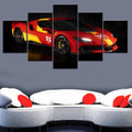 Axyaa 5-Piece Canvas Wall Art Cars 296 Speciale 2025 Interior Decor Print