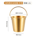 Axyaa Stainless Steel Ice Bucket with Handle for Bar Party - 0.7L