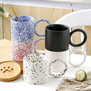 Axya Ceramic Splash Ink Mug, 340ml: Milk Coffee Tea Beer Drinking Cup, Korean INS Fashion.