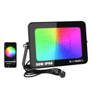 Axyaa RGB Smart Floodlight: 16 Million Colors, Adjustable, Wireless Connectivity
