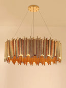 Axyaa Pipe Organ Staircase Pendant Light: Modern Chandelier LED Grand Hanging Lamp