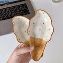 Axyaa Ceramic Ice Cream Plate Dessert Snack Serving Dish Fruit Salad Plates