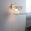 Axyaa LED Wall Sconce with Pull Chain Switch White Glass Stair Light