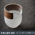 Axyaa Hammer Pattern Glass Fair Cup - Japanese Style Transparent Water Cup
