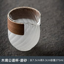 Axyaa Hammer Pattern Glass Fair Cup - Japanese Style Transparent Water Cup