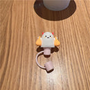 Axyaa Silicone Cherry Straw Cover Cap for 8mm Straws: Kawaii Tumbler Decoration