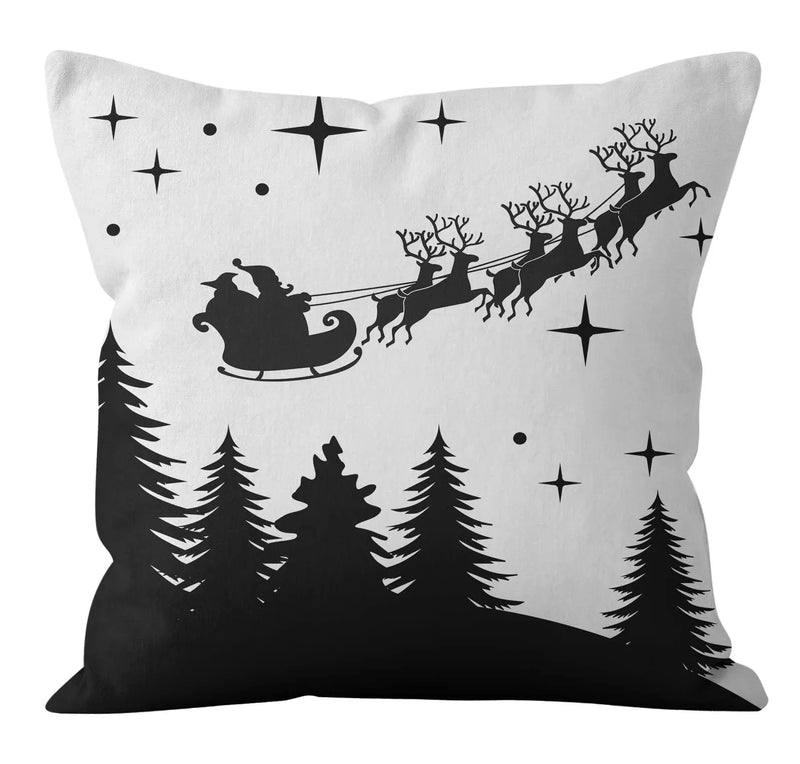 Axyaa Christmas Plaid Pillowcase for Home Sofa Decoration