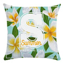 Axyaa Parrot Flower Oil Painting Cushion Cover 45X45CM