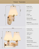 Axyaa Nordic LED Wall Lamp Retro Style for Bedroom and Living Room