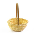 Axyaa Mini Braid Flower Baskets with Handle for Wedding Decor or Gift Baskets