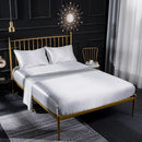 Axyaa Silky Satin Fitted Sheet Set - Soft & Smooth Solid Color Queen/King/Twin Size