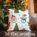 Axyaa Christmas Cushion Covers with Festive Prints for Sofa, Bedroom, Car