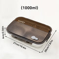 Axyaa Stainless Steel Bento Lunch Box with Lid - Durable Food Container