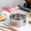 Axyaa Stainless Steel Fry Basket Strainer Spoon for Cooking French Fries