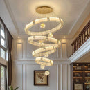 Axyaa Crystal Chandelier Pendant Light for Living Room and Bedroom