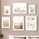 Axyaa Beach Shell Landscape Canvas Art Print for Nordic Living Room Decor