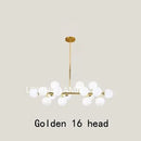 Axyaa Nordic LED Glass Ball Chandelier: Elegant Lighting for Home, Restaurant, and Kitchen