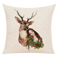 Milu Deer Pattern Print Pillow for Home Decor by Axyaa