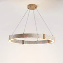 Axyaa Travertine Pendant Chandelier Light for Dinning Room