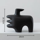 Axyaa Abstract Art Ceramic Vase for Flowers Arrangement and Room Decoration