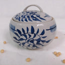 Axyaa Retro Ceramic Stew Pot with Lid, Chinese Style Creative Clay Cookware