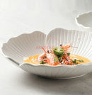 Axyaa 8-Inch Ceramic Soup Bowl | White Tableware for Fruit, Salad, and Vegetables