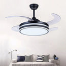 Axyaa Retractable Ceiling Fan with Air Purifying LED light, Smart Remote Control