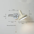 Axyaa Modern Black Iron LED Wall Sconce for Home Decor