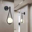 Axyaa Glass Ball LED Wall Lamp Modern Nordic Luxury Bedroom Lighting Fixtures