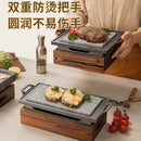 Axyaa Insulated Barbecue Stove for Alcohol Lamb Chops - Heated Baked Tray